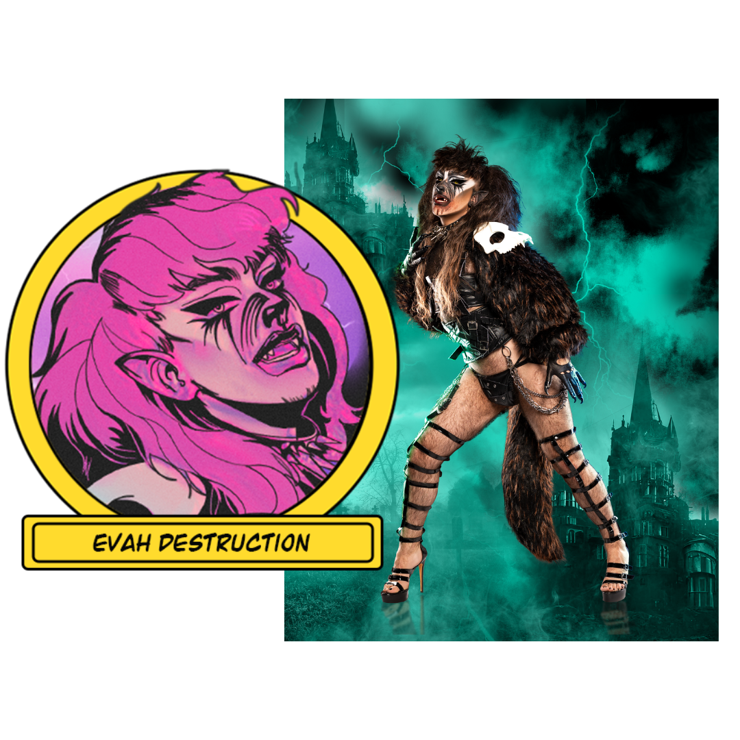 Dragula Titans Enamel Pin + Print Combo