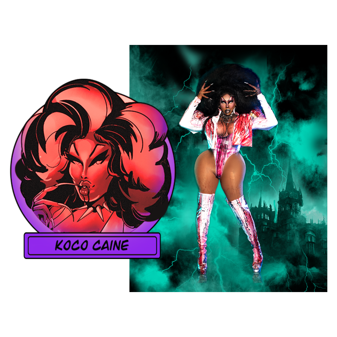 Dragula Titans Enamel Pin + Print Combo