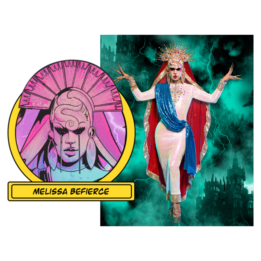 Dragula Titans Enamel Pin + Print Combo