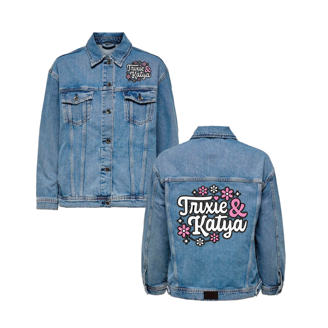 Trixie & Katya Embroidered Jean Jacket