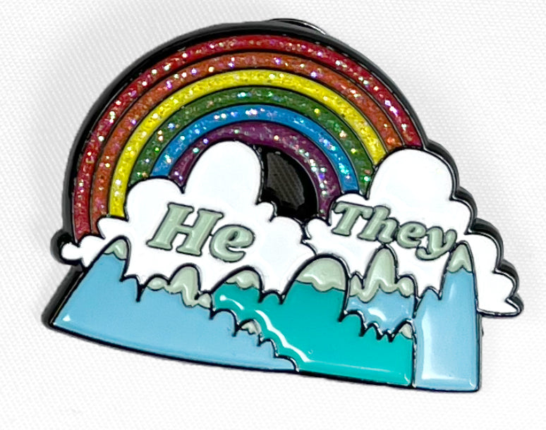 Pronoun Enamel Pin