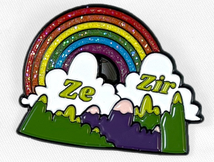 Pronoun Enamel Pin