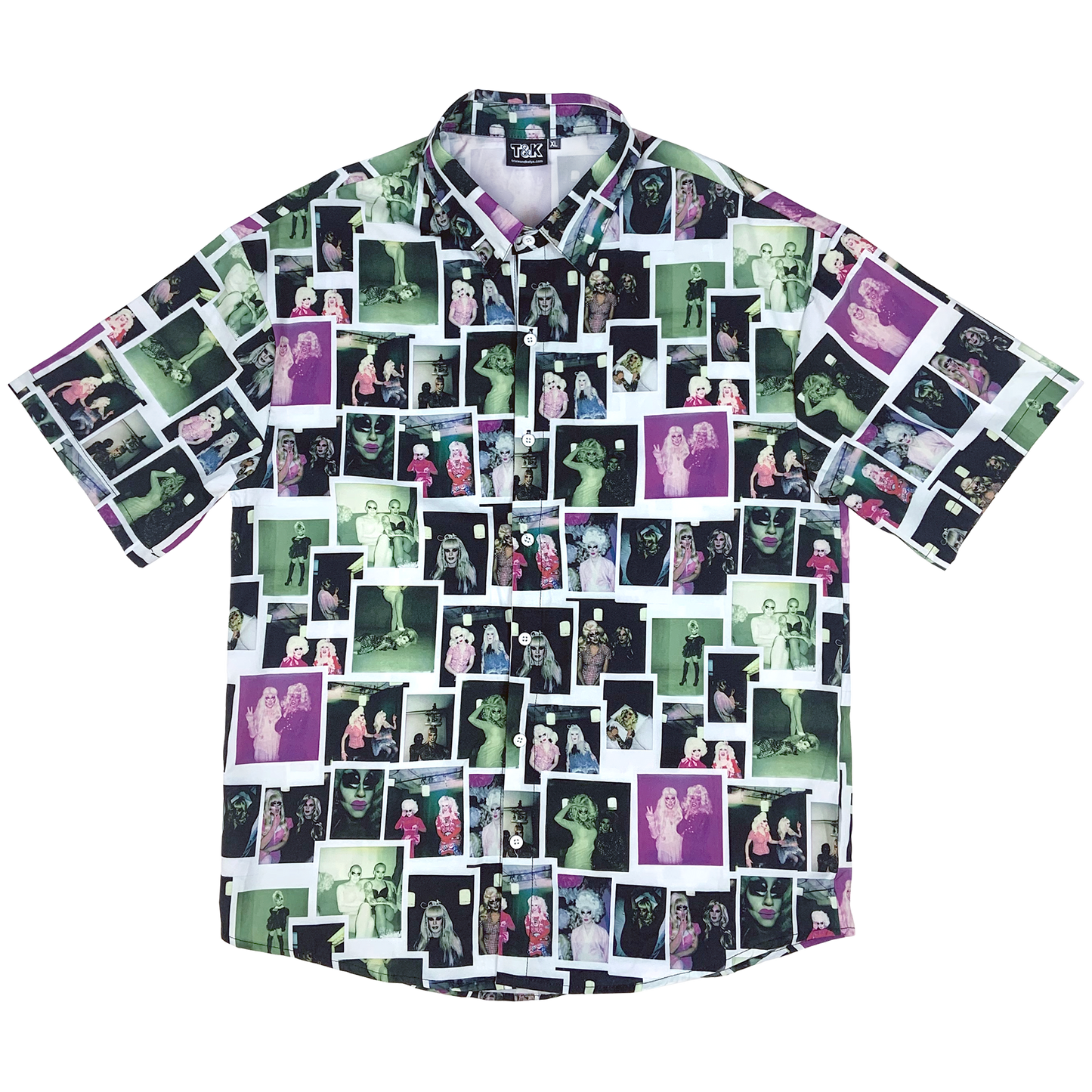 Trixie & Katya Polaroid Button Up Shirt